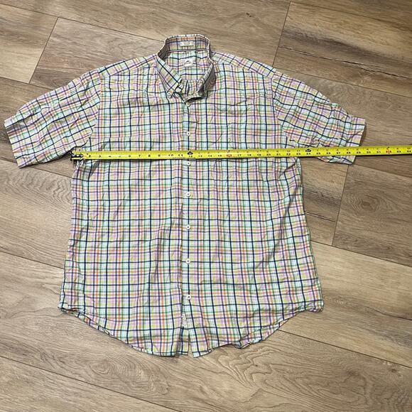 PETER MILLAR Men's Plaid Cotton Button Down Shirt Size XL - Picture 3 of 8